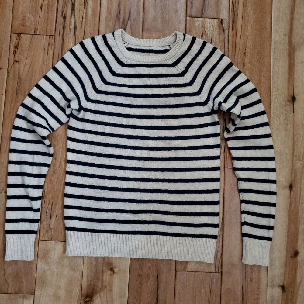 Ganni wool soft stripes sweater womens SZ  XS